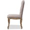 Baxton Studio Hudson Oak Beige Button-tufted Upholstered Dining Chair 120-6673 - alternate 4